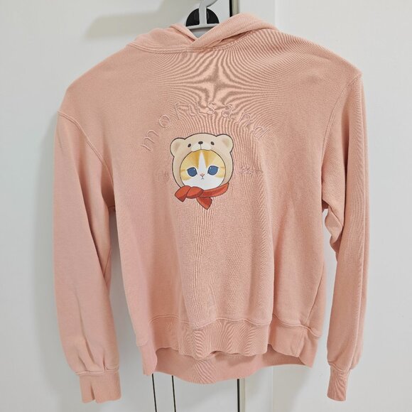Uniqlo Other - UNIQLO Kids Pink Hoodie Bear Graphic Sweatshirt
